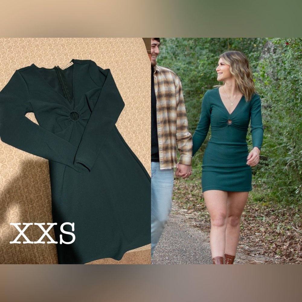 Abercrombie & Fitch Green Bodycon Dress